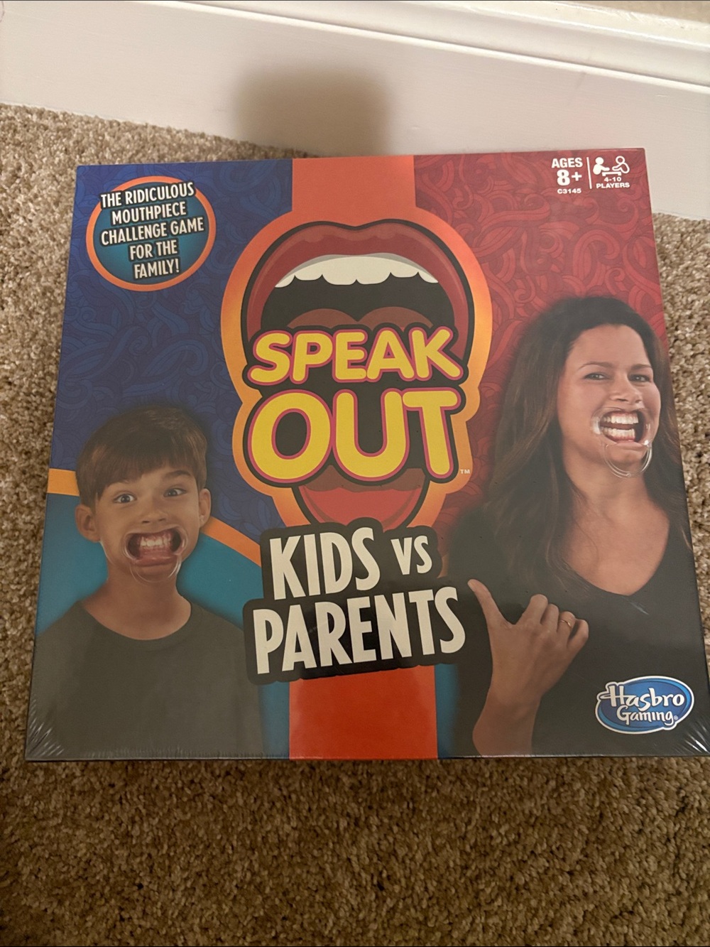 Speak Out Kids vs Parents Party Game - Red/Blue Box